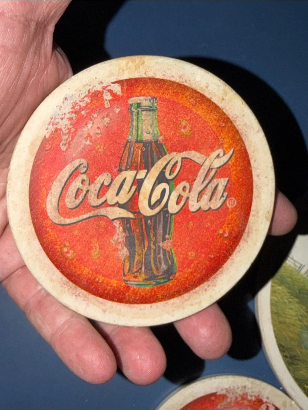 Vintage Lot of 4 Coca Cola Coasters